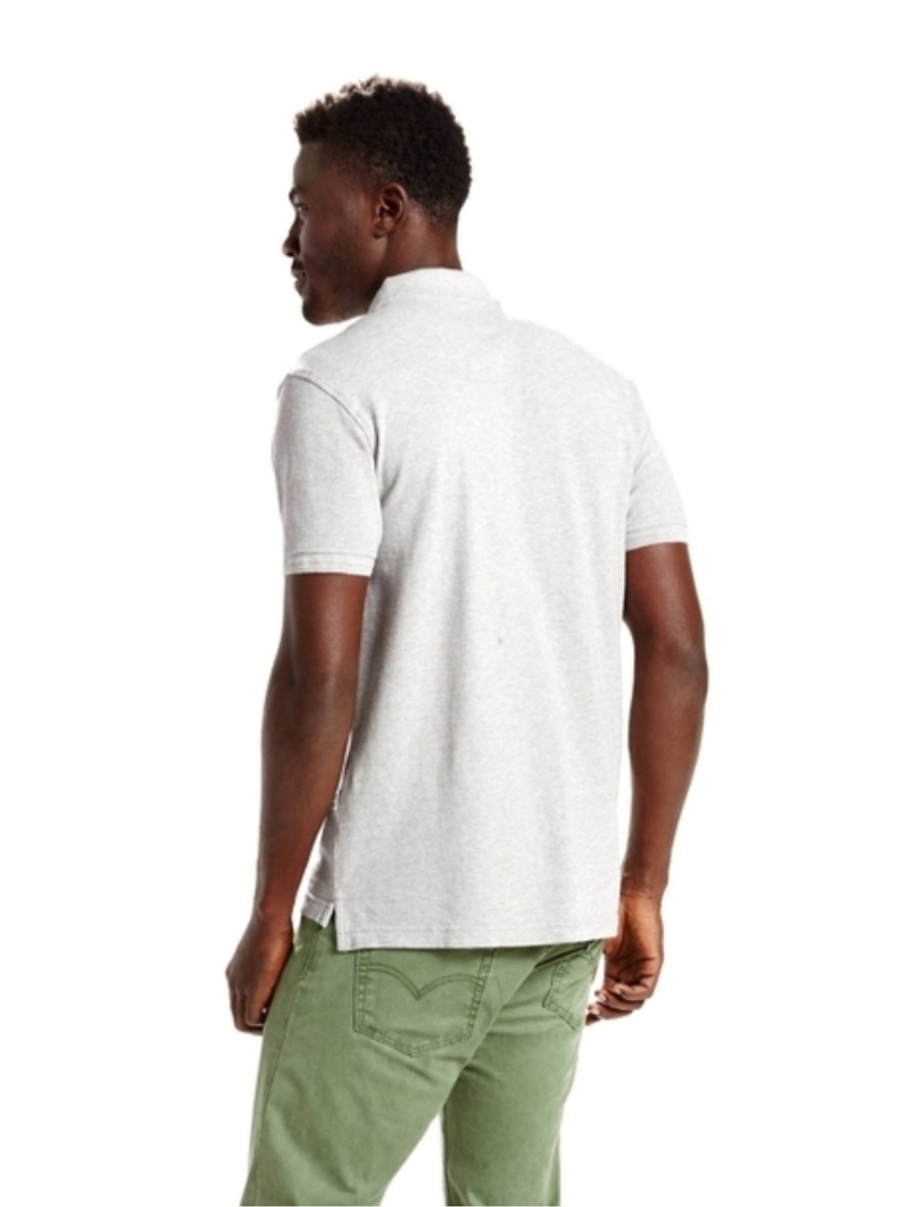 Levi's Heather Gray Polo Shirt Size S - Picture 3 of 5